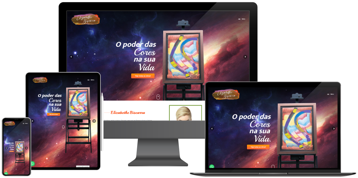 hypelab-portfolio-elizabethe Website para artista plástica