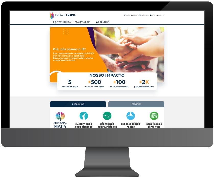 Desktop Website para centro educacional - Desktop