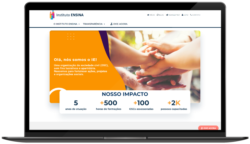 Notebook Website para centro educacional - Notebook