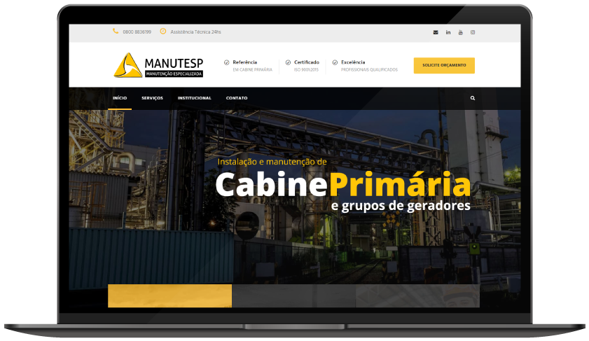 Notebook Website para empresa de energia - Notebook
