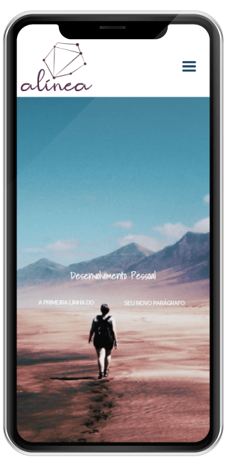 Smartphone Website para Coach de Desenvolvimento Pessoal - Smartphone