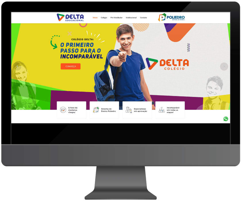 Desktop Website para centro educacional - Desktop