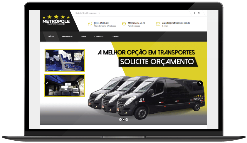 Notebook Website para empresa de transportes - Notebook