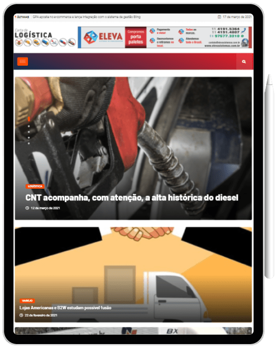 Tablet Blog para segmento logístico - Tablet