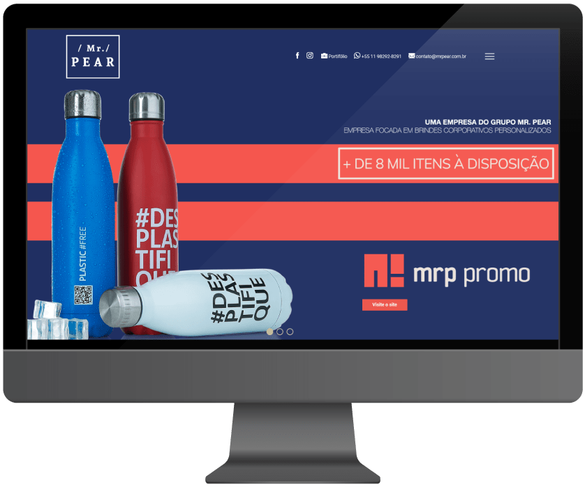 Desktop Website para agência de publicidade - Desktop