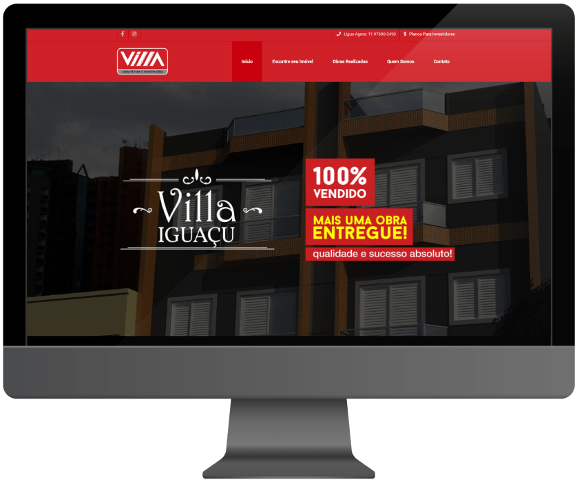 Desktop Website para construtora - Desktop
