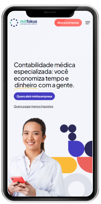 Website para contabilidade - Smartphone
