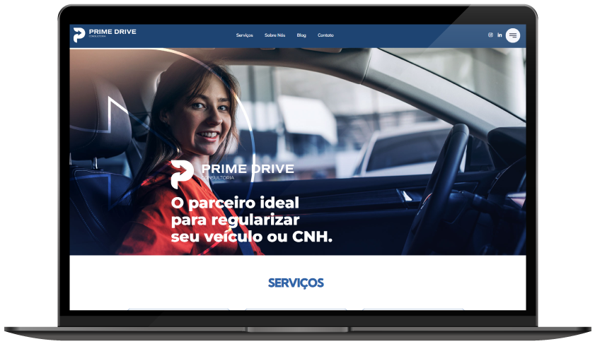 Website para empresa especialista em consultoria jurídica de trânsito