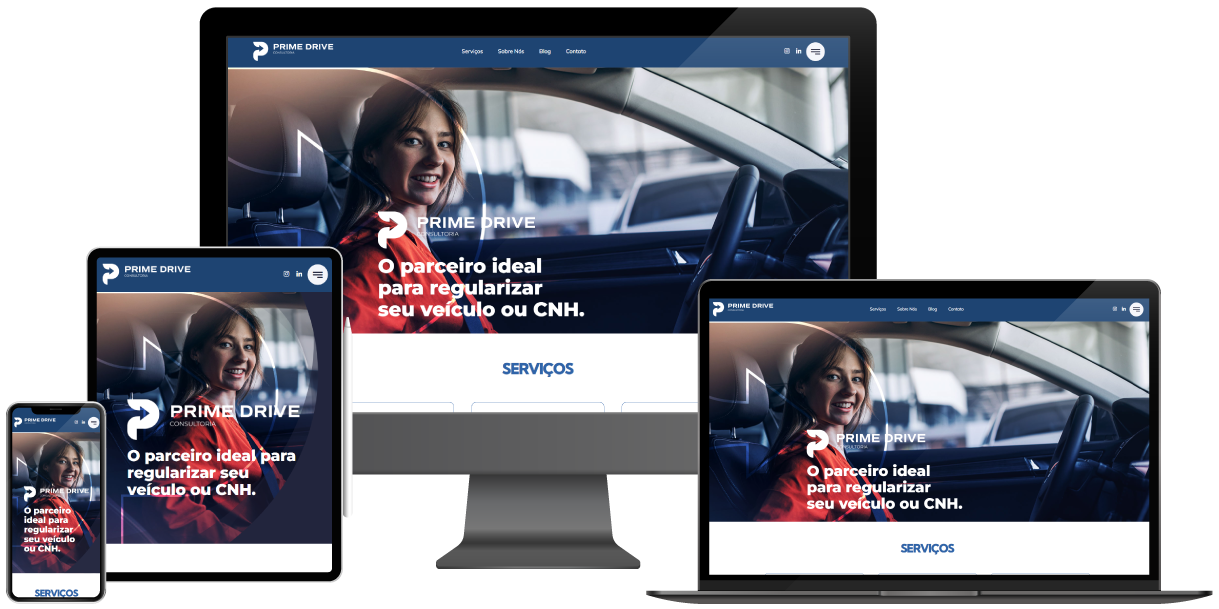 Website para empresa especialista em consultoria jurídica de trânsito