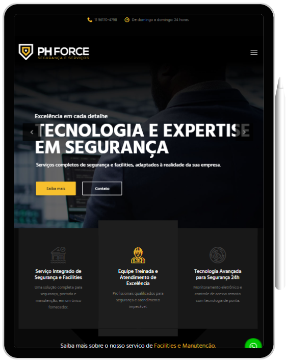 hypelab-portfolio-ph-3 Website para empresa de segurança patrimonial e facilities