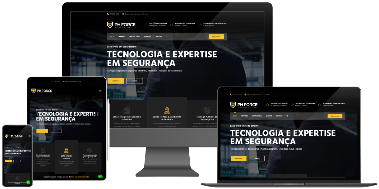 hypelab-portfolio-ph Website para empresa de segurança patrimonial e facilities